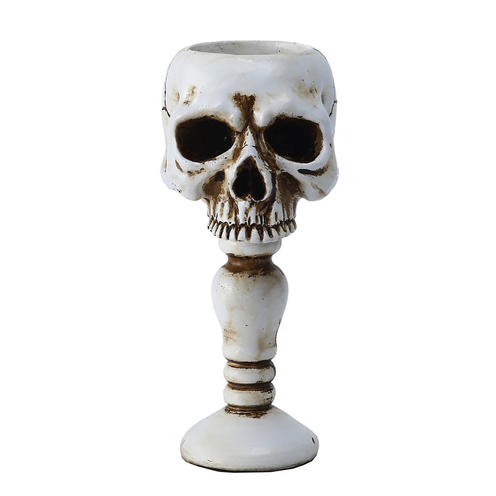 Three-dimensional Skull Column Candlestick Home Decoration - Image 8
