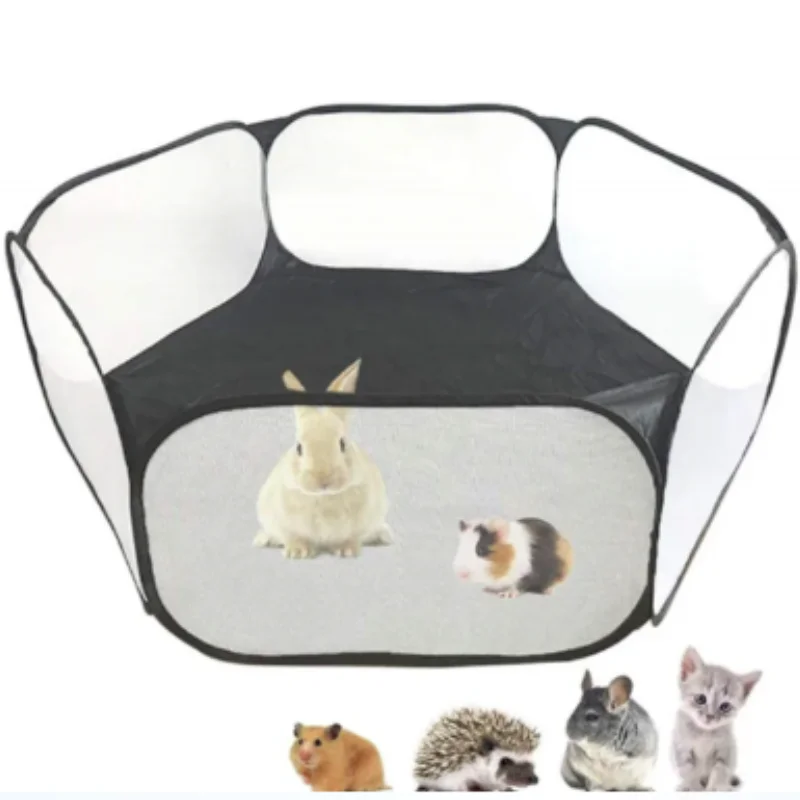 Transparent Portable Pet Cage Tent – Foldable Playpen for Small Pets - Image 10