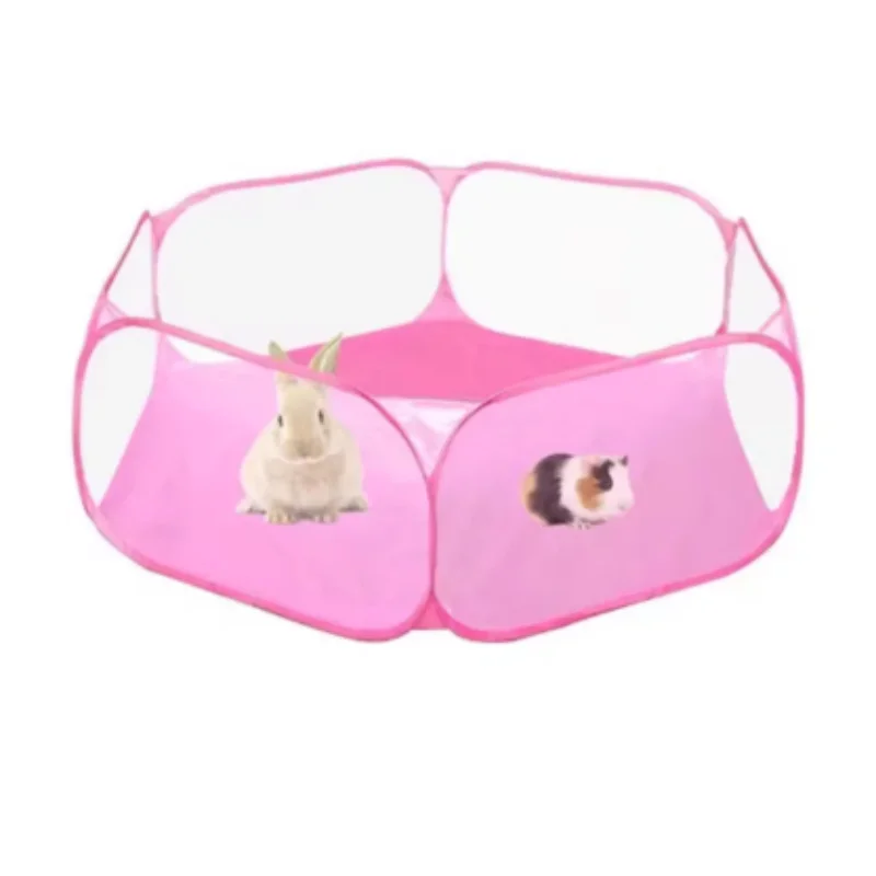 Transparent Portable Pet Cage Tent – Foldable Playpen for Small Pets - Image 2