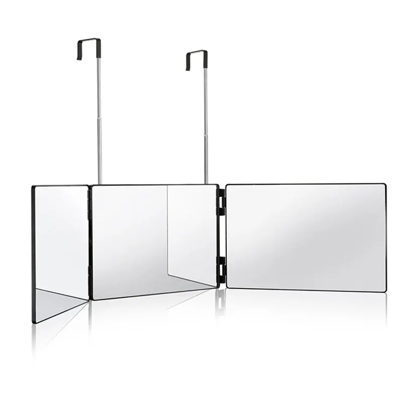 Tri-Fold LED Mirror – 3-Way Adjustable Mirror for Self Haircuts & Makeup Application