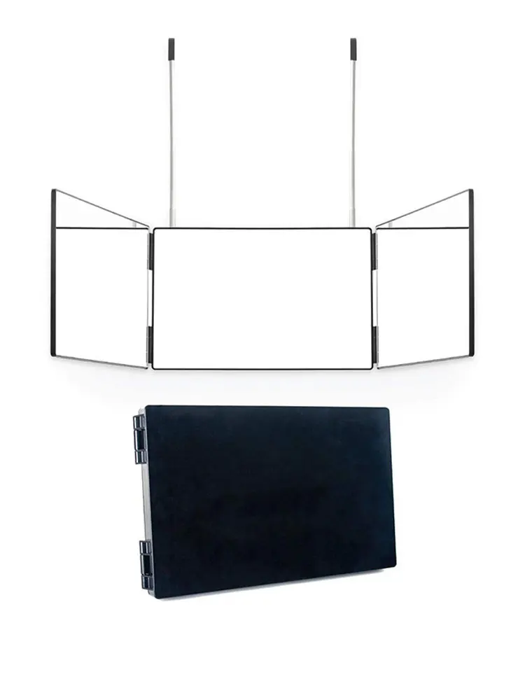 Tri-Fold LED Mirror – 3-Way Adjustable Mirror for Self Haircuts & Makeup Application - Image 7