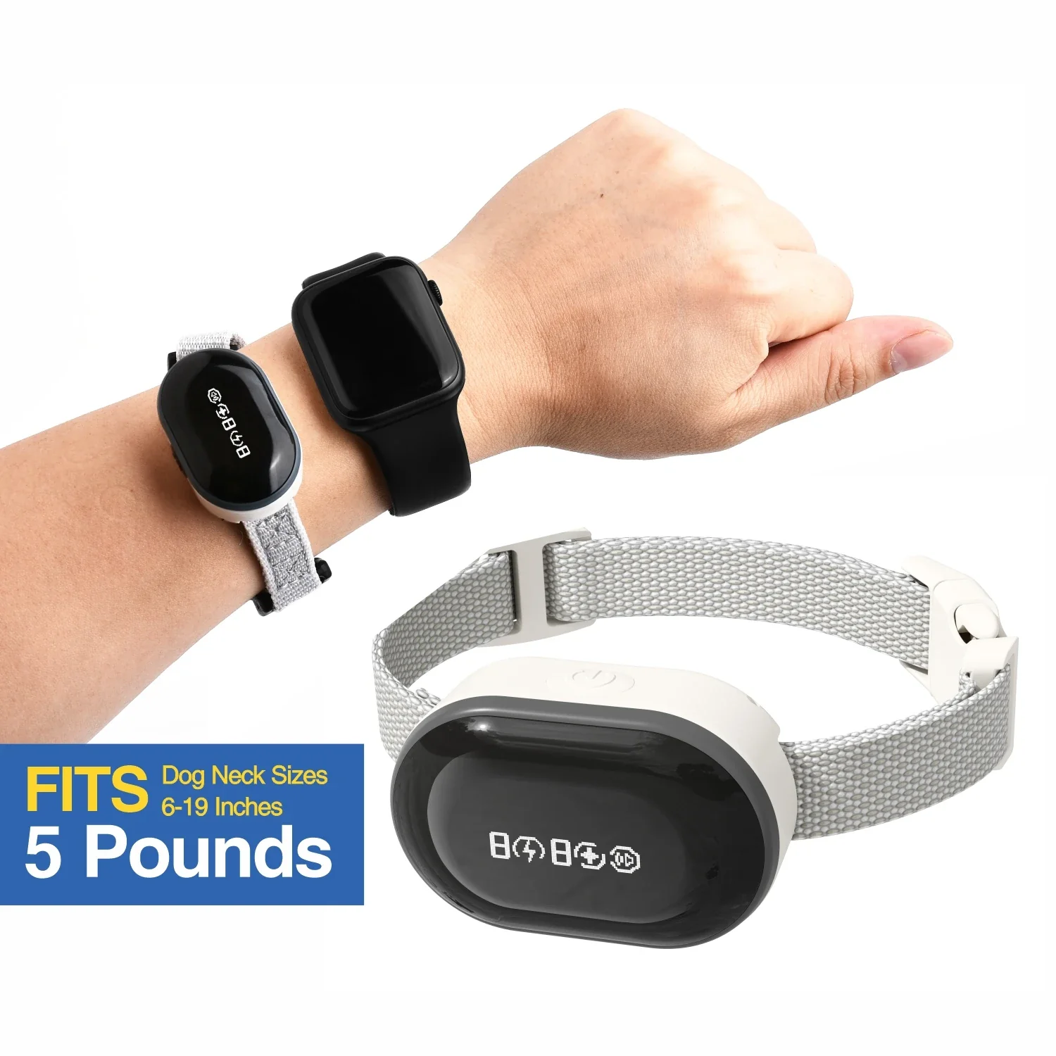 Ultra-Light & Thin Automatic Anti-Bark Collar