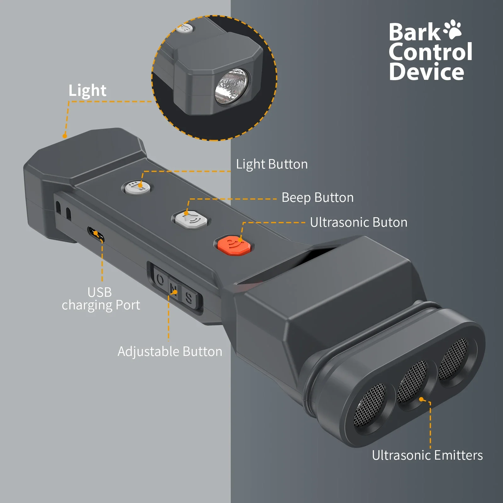 Ultrasonic Dog Repeller with Flashlight and Beeper - Image 6