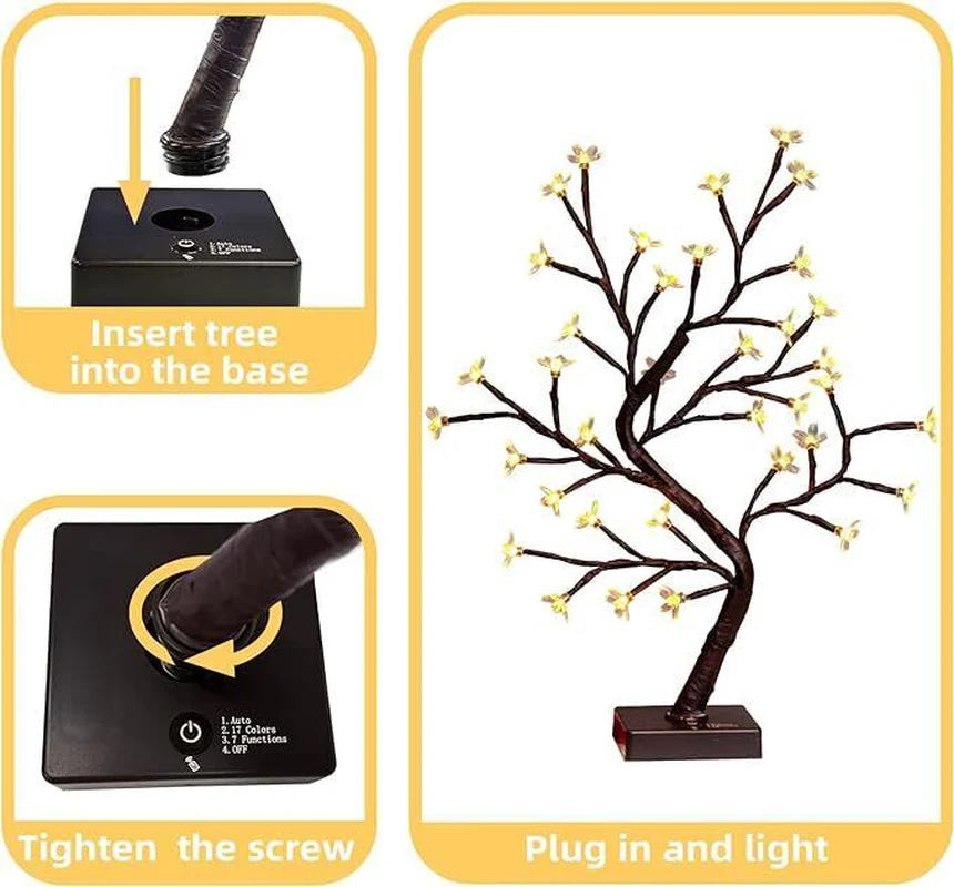 Vanthylit Multicolour Cherry Blossom Tree Light Up, 36 LED - Image 4