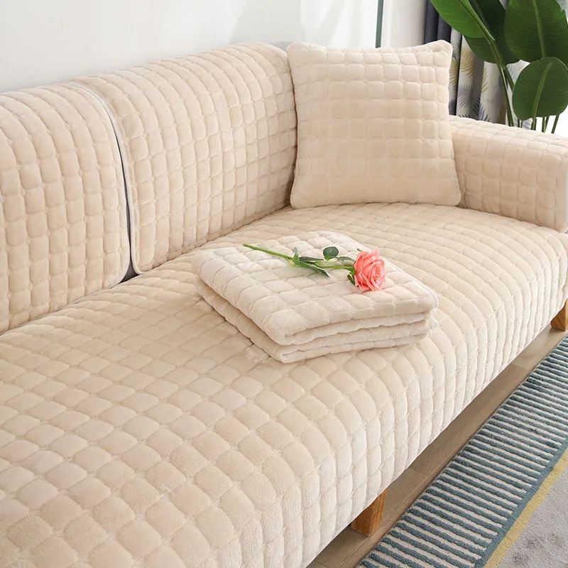 Velvet Sofa Cover - Image 5