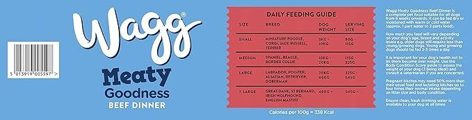 Wagg Complete Adult Dog Dry Food Meaty Goodness Beef & Veg 12Kg - Image 5