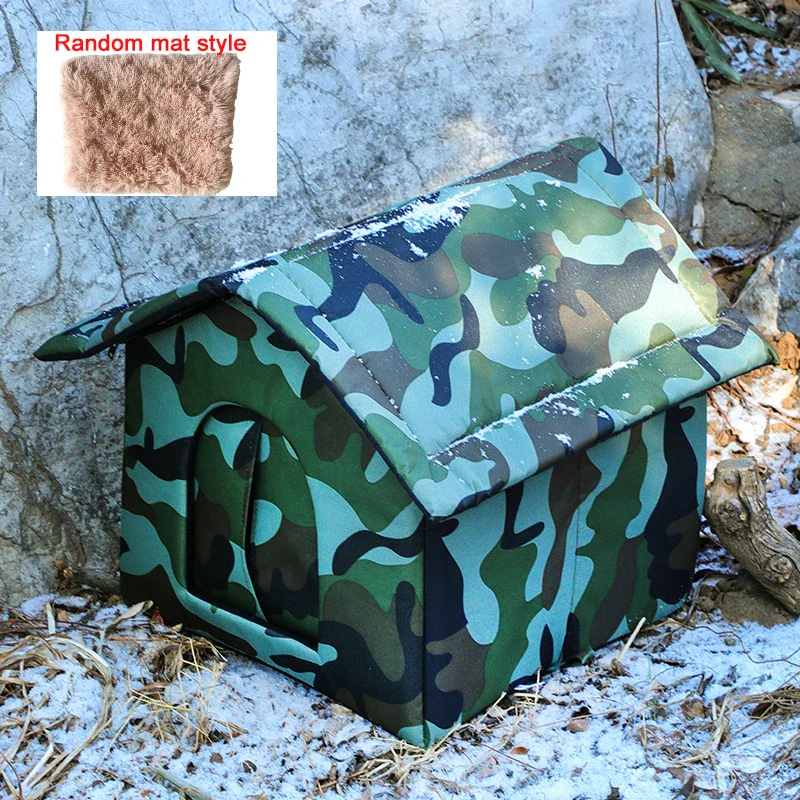Waterproof Outdoor Cat House – Foldable & Warm Pet Cave Bed for Cats & Small Dogs - Image 7