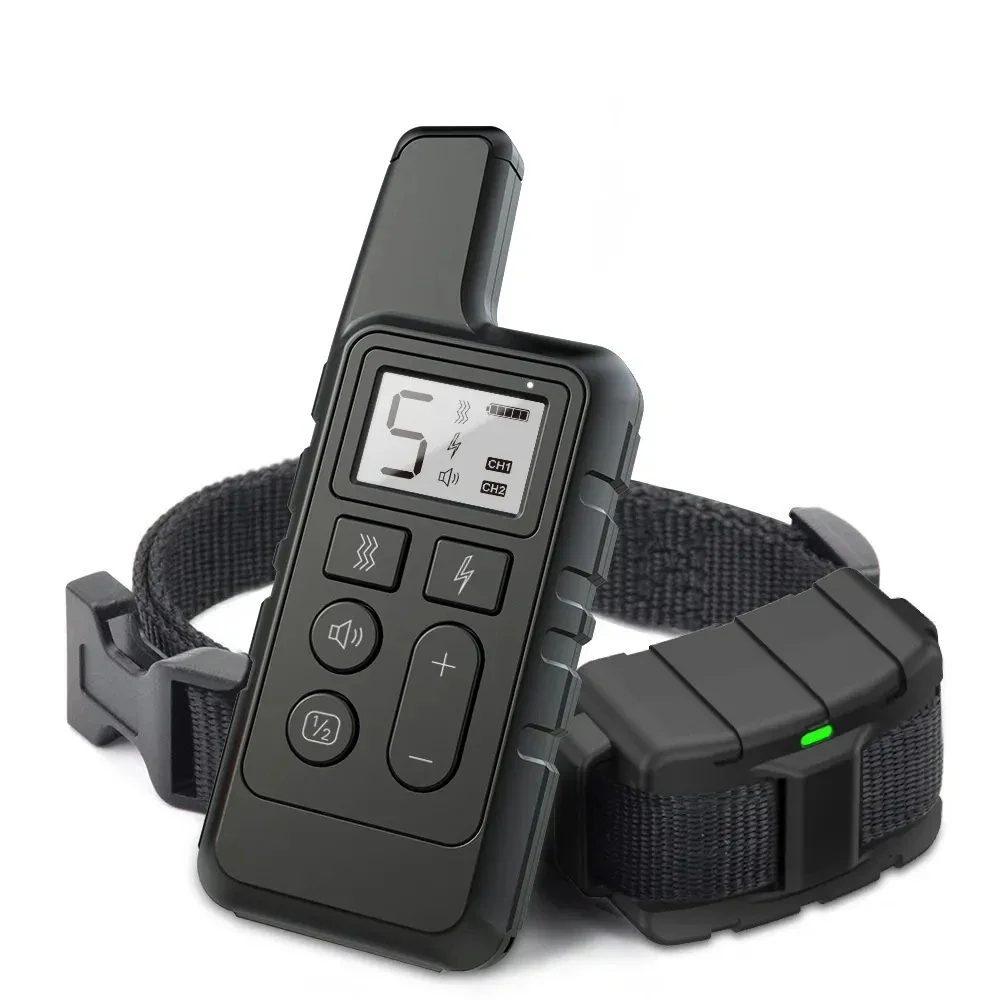 Waterproof Rechargeable Electric Dog Training Collar with Remote Control