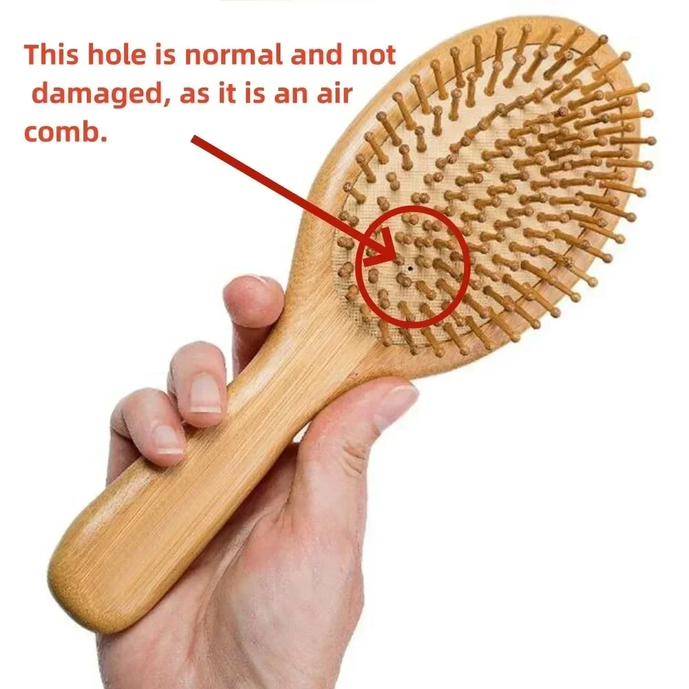 Wooden Bamboo Hair Brush - Image 2