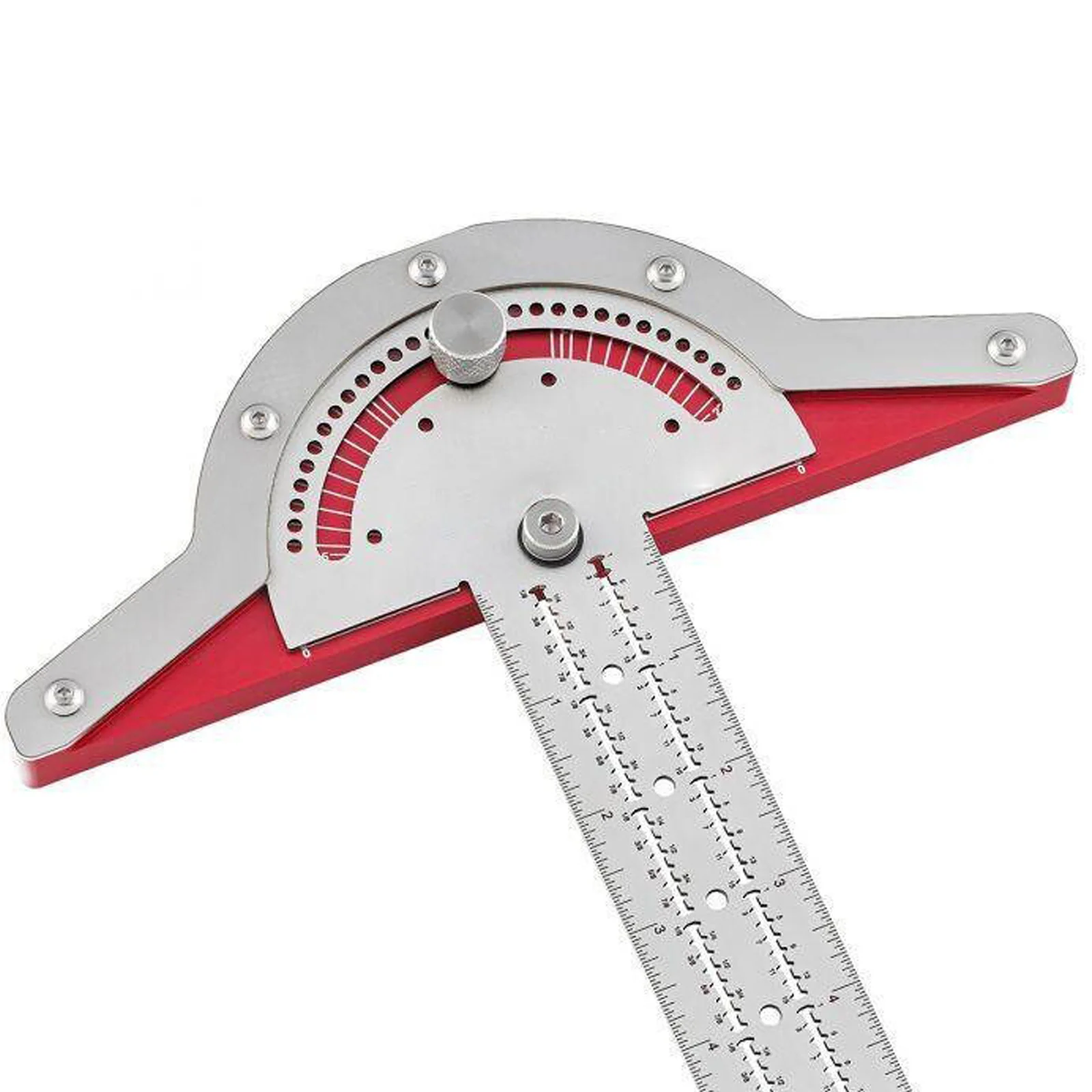 Woodworkers Edge Ruler Protractor Angle Protractor Two Arm Woodworking Ruler Measure Instruments Carpentry Tools - Image 4